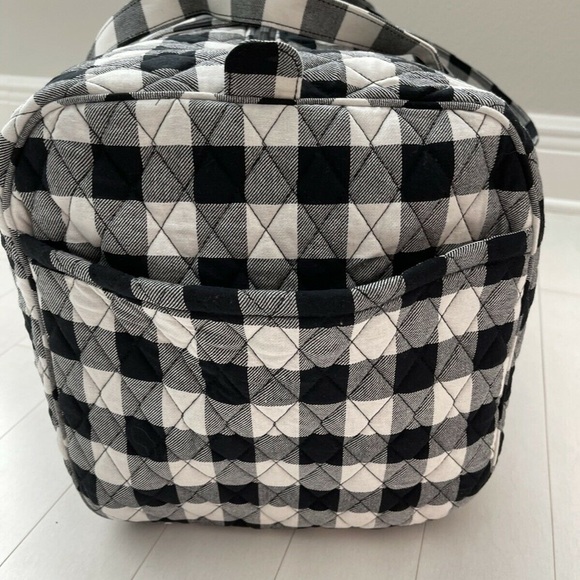 NWT vera bradley large duffel pearl buffalo check - Picture 3 of 9
